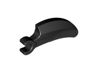 Creature Body Part, Barb Large (Claw, Talon) with Clip in Black