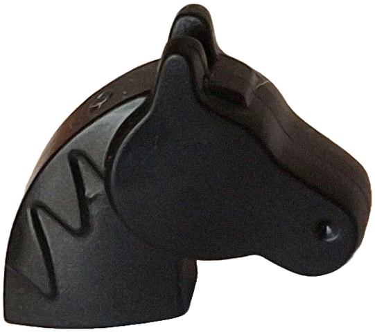 Animal Body Part, Horse Head (Toy Horse) [PLAIN] in Black