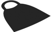 Duplo Cape with Elastic Loop in Black