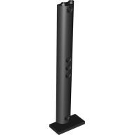 Support Half Round 2 x 4 x 13 in Black