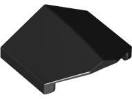 Brick Sloped 33° 2 x 2 Double / Inverted in Black