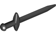 Weapon Sword / Greatsword Pointed with Thick Crossguard in Black