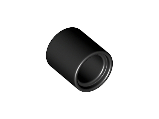 Technic Pin Connector Round 1L [Beam] in Black