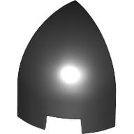 Brick Round Curved 1 x 1 x 1 1/3 Quarter Dome in Black