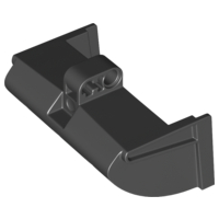 Technic Digger Bucket 5 x 7 x 4 1/2 Clamshell with Pin Hole and Axle Hole in Black