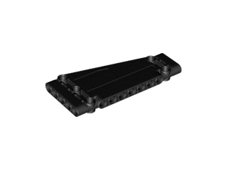 Technic Panel 5 x 11 x 1 Tapered in Black