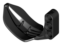 Technic Grabber Arm Claw with 3L Thick Beam [Type 2] in Black