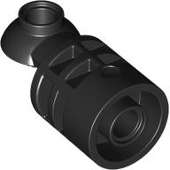 Brick Round 2 x 2 D. Tube with Rotation Joint Ball Half in Black
