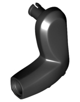 Animal Body Part, Dinosaur, Arm, Left, with Elbow Spikes in Black