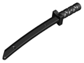 Weapon Sword / Katana / Shamshir with Capped Pommel [Square Guard] in Black