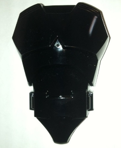 Large Figure Torso Cover with Raised Belt [Plain] in Black