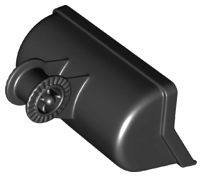 Duplo Front End Loader Bucket with Locking Ring - 7 Teeth in Black