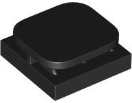 Tile Special 2 x 2 x 2/3 with Photo Clip in Black