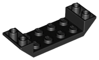 Brick Sloped Inverted 45° 6 x 2 Double with 2 x 4 Recessed in Black