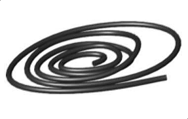 String Cord Poly, 1.5mm Thickness, 50cm in Black