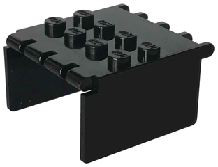 Windscreen 4 x 4 x 2 Canopy Extender, Hinge in Black