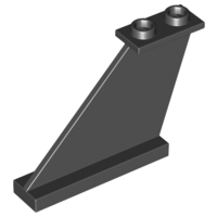 Wing, Tail 4 x 1 x 3 in Black
