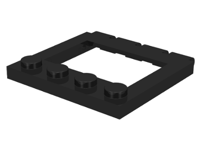 Hinge Vehicle Roof 4 x 4 Sunroof without Ledges in Black
