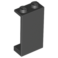 Panel 1 x 2 x 3 - Solid Studs in Black
