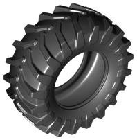 Tyre 107 x 44 Tractor in Black