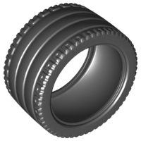 Tyre 81.6 x 44 ZR Technic Straight Tread in Black
