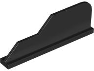 Tail 8 x 1 with Stepped Fin in Black