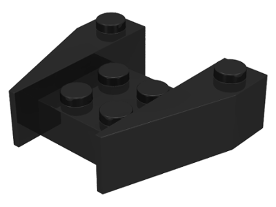 Brick Wedged 3 x 4 [No Stud Notches] in Black