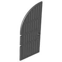Door, Gate 1 x 5 x 11 Curved Top in Black