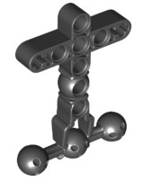Large Figure Skeletal, Torso with Beam and 4 Ball Joints in Black