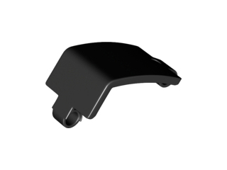 Technic Panel Curved and Bent 6 x 3 in Black