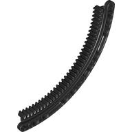 Technic Gear Rack 1/4 Circle 11 x 11, 35 Teeth in Black