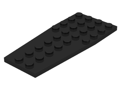 Wedge Plate 4 x 9 without Stud Notches in Black