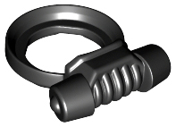 Minifig Neckwear Scuba Breathing Regulator in Black