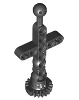 Large Figure Skeletal, Torso, 5 x 10 with 2 Ball Joints, and Gear in Black