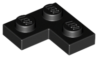 Plate 2 x 2 Corner in Black