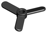 Propeller 3 Blade Small in Black