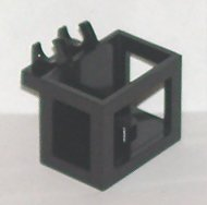 Crane Basket 2 x 3 x 2 with Non-Locking Hinge Fingers in Black