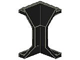 Panel 4 x 4 x 6 Corner Concave in Black