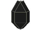 Panel 3 x 3 x 6 Corner Convex in Black