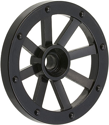 Wheel Wagon Small (27mm D.) in Black