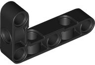 Technic Beam 3 x 5 L-Shape Thick with Alternating Holes in Black