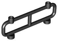 Bar 1 x 8 x 2 in Black