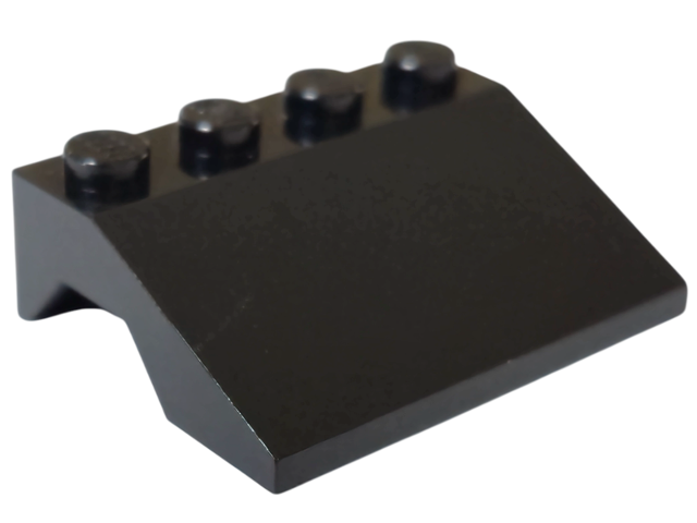 Wheel Arch, Mudguard, Slope 3 x 4 in Black