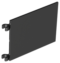 Flag 6 x 4 with O-Clips in Black