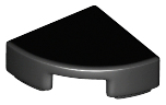 Tile Round 1 x 1 Quarter in Black