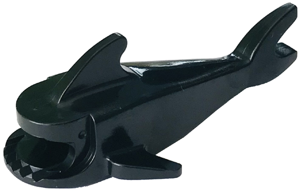 Animal Body Part, Shark Body, without Bottom Tube in Black