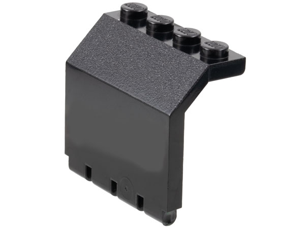 Hinge Panel 2 x 4 x 3 1/3 in Black