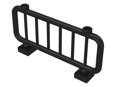 Fence / Bar 1 x 8 x 3 in Black