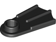 Minifig Footwear Flipper [Thick] in Black