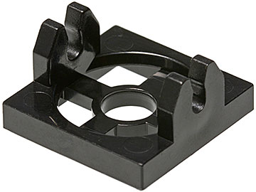 Magnet Holder Tile 2 x 2 - Tall Arms with Deep Notch in Black